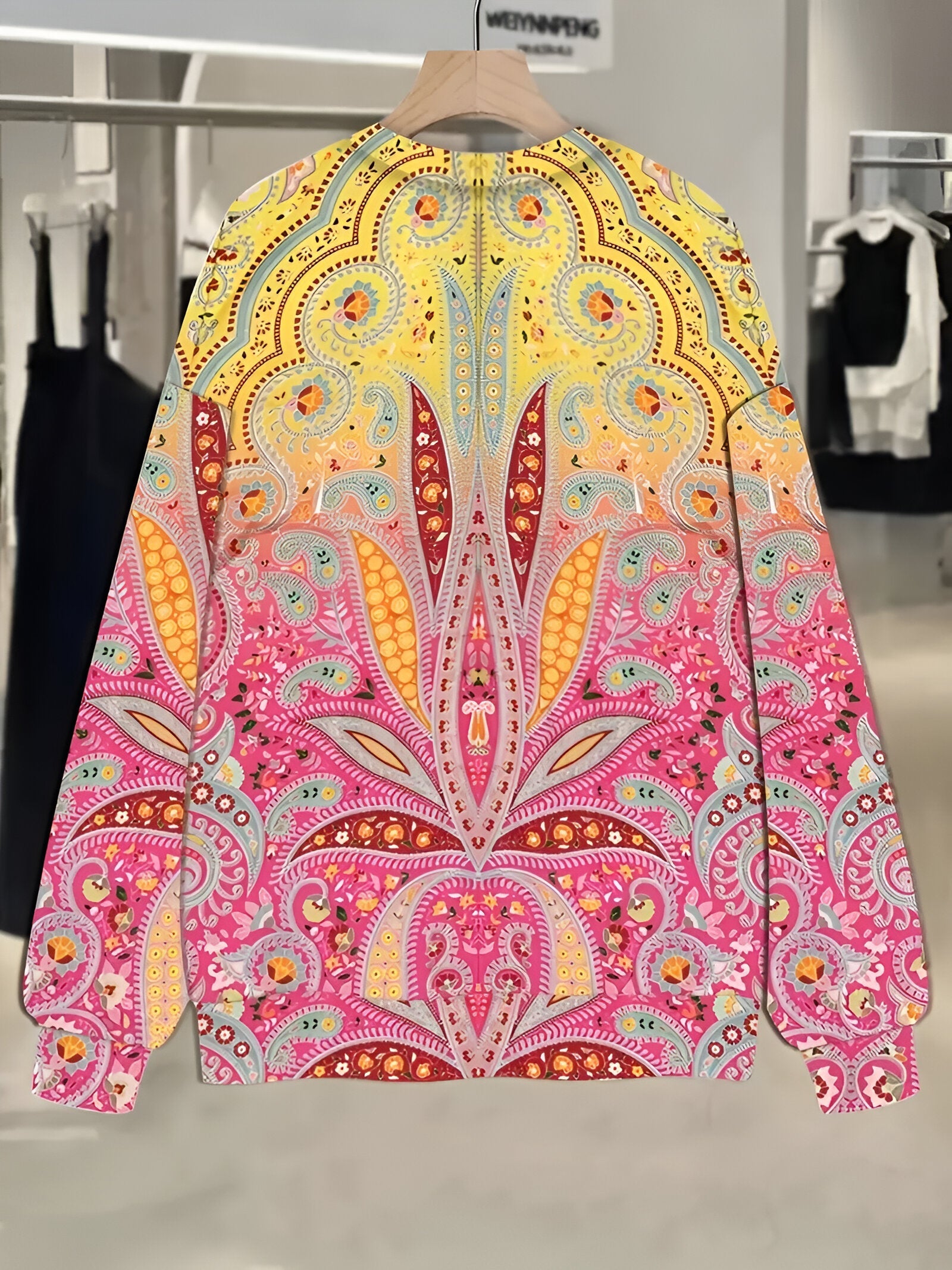 Aurora™ | Felpa con stampa d'arte vintage Bohemian