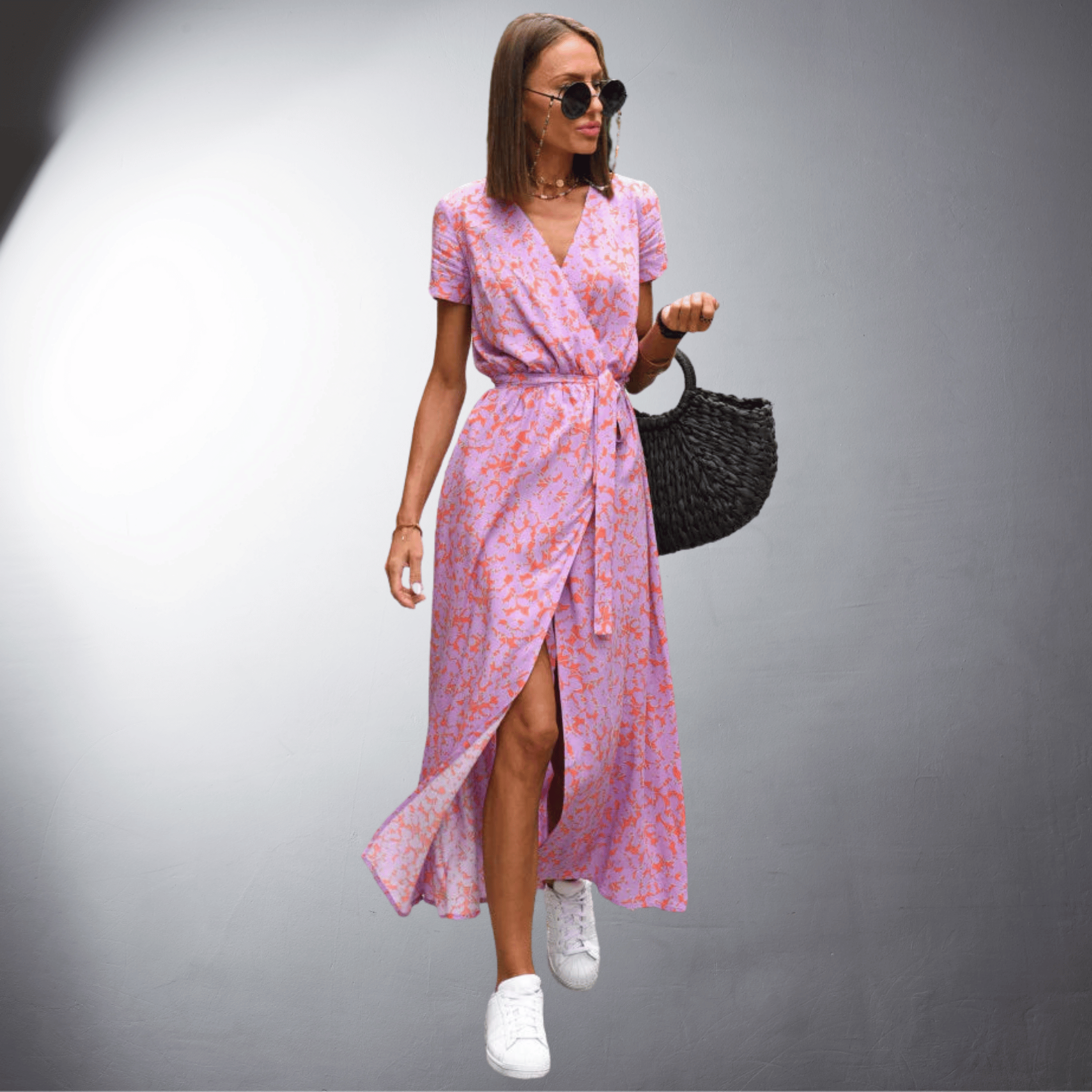 Ketty | Abito a Portafoglio Fatto a Mano in Materiale Premium