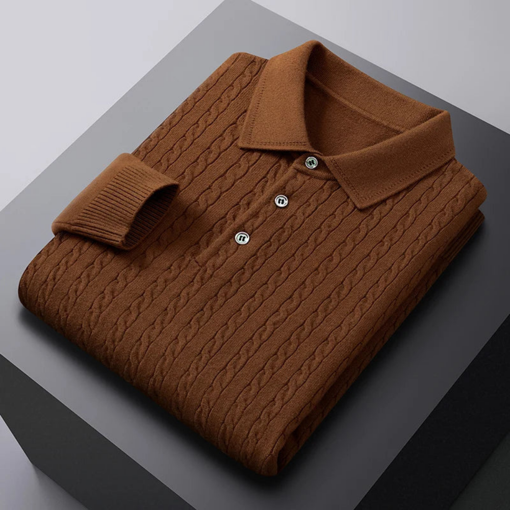Vittorio - Premium Knit Polo Sweater