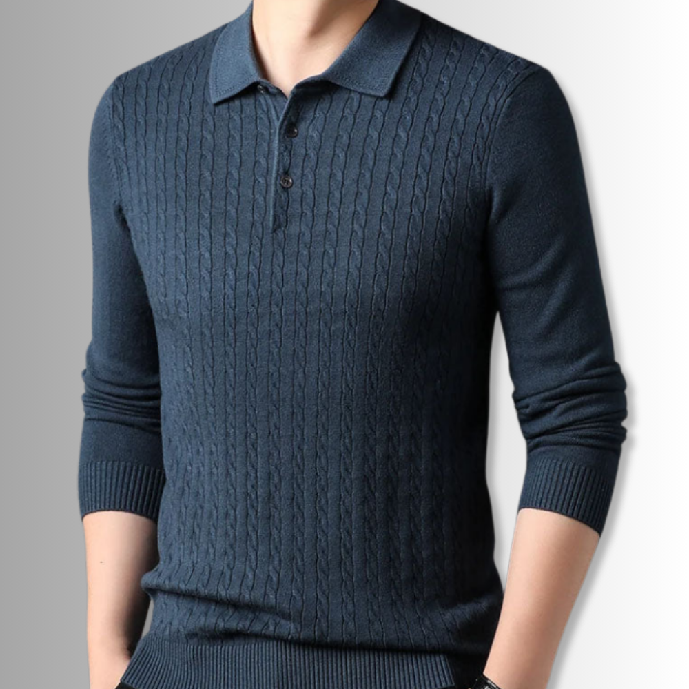 Vittorio - Premium Knit Polo Sweater
