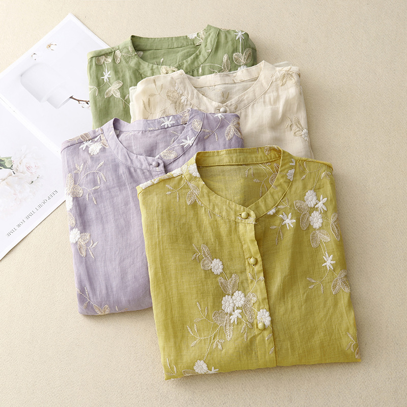 Lunelle® | Nature-Inspired Embroidery Blouse