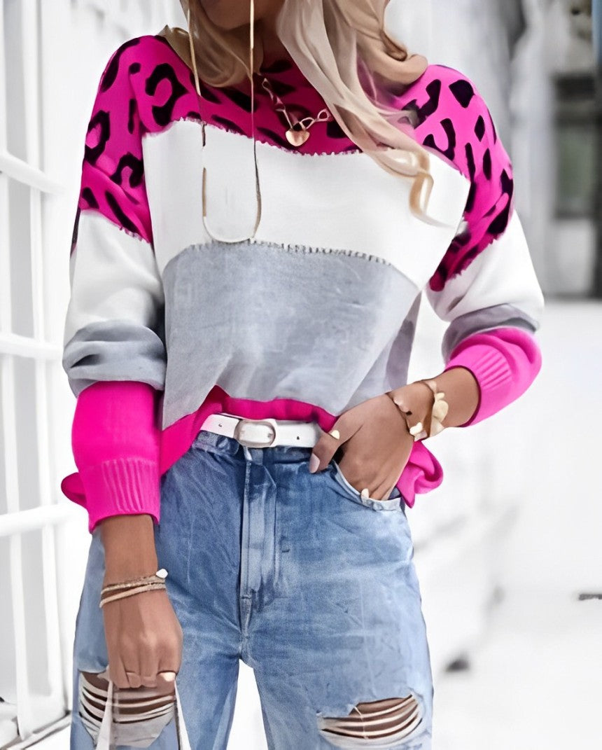 Lela® | Leopard print sweater