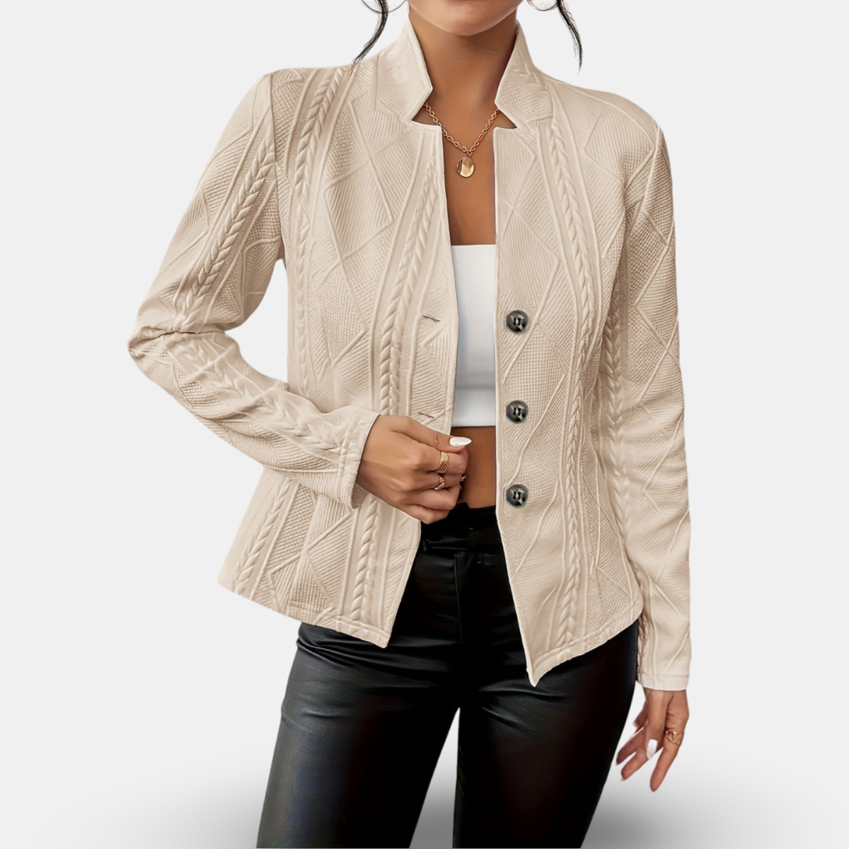 Lynn - Cappotto Elegante a Maniche Lunghe