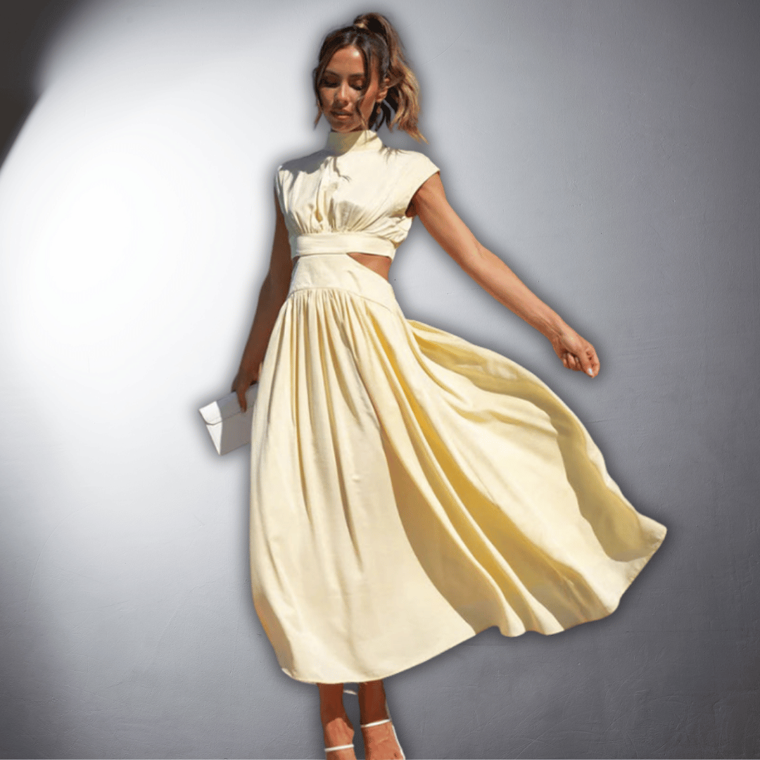 Ilona | Abito Plissettato Vegano con Comfort Premium