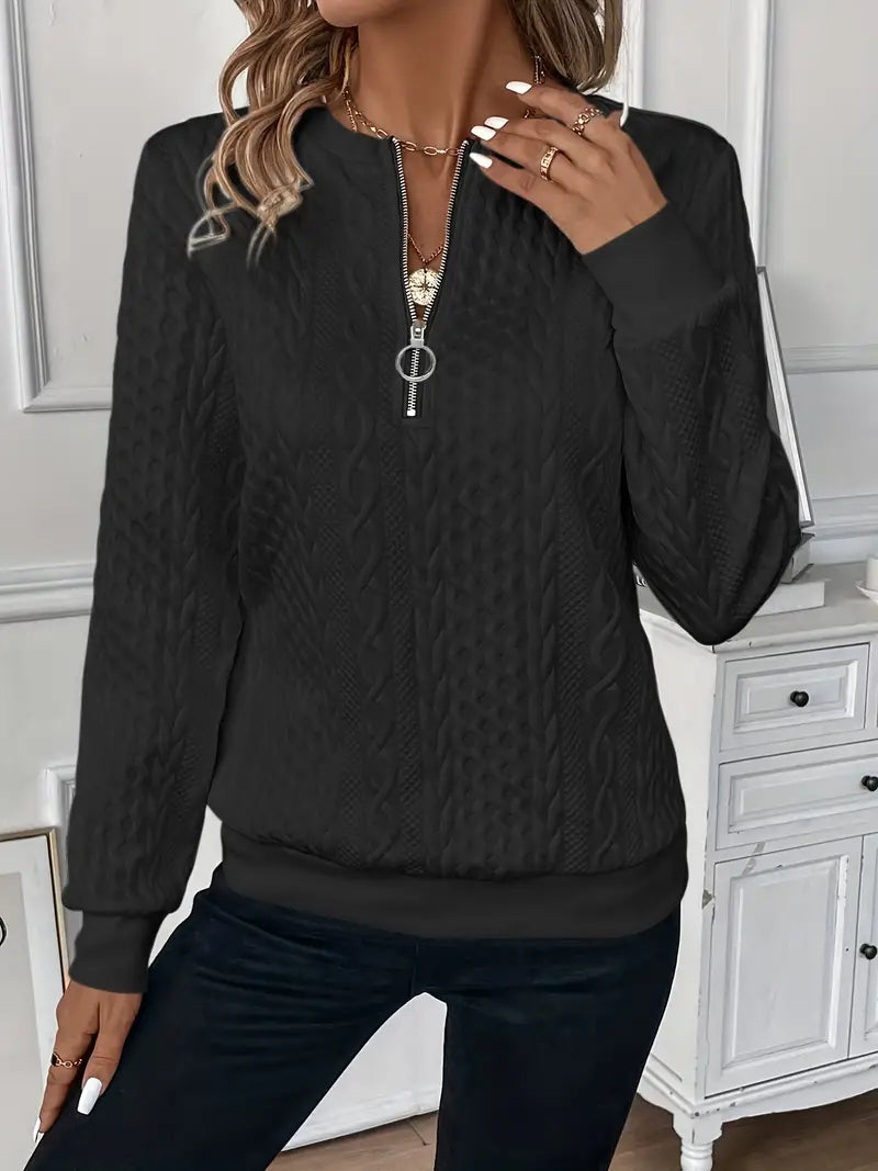 Irma | Elegant zip-up sweater for comfort and style
