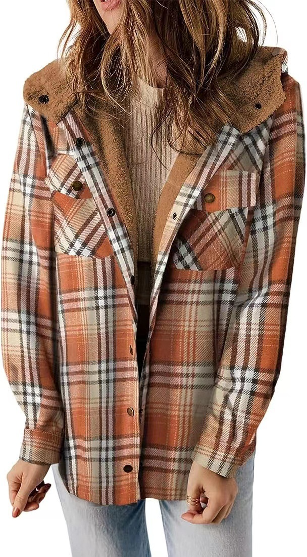 Hazel® | Soft Plaid Wool Coat
