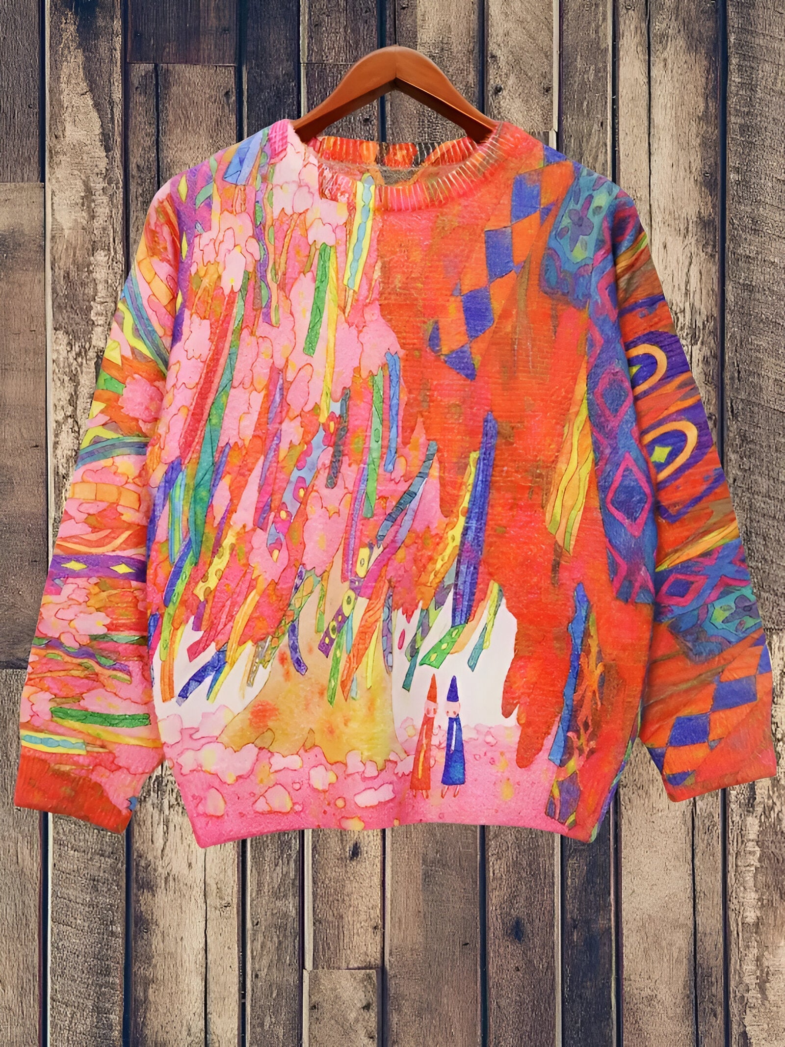 Antonella™ | Maglione girocollo con stampa grafica