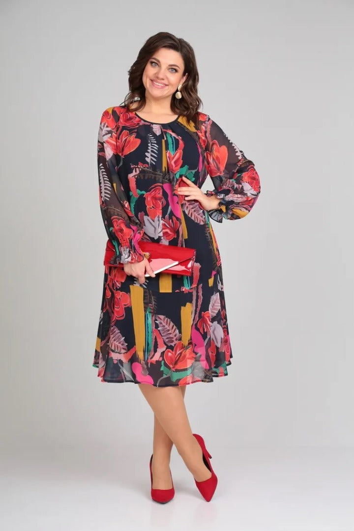 Camellia™ | Floral Midi Dress