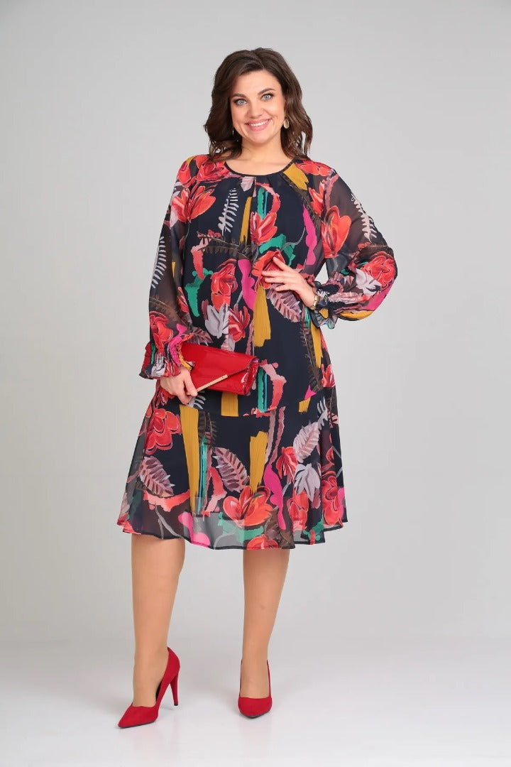 Camellia™ | Floral Midi Dress