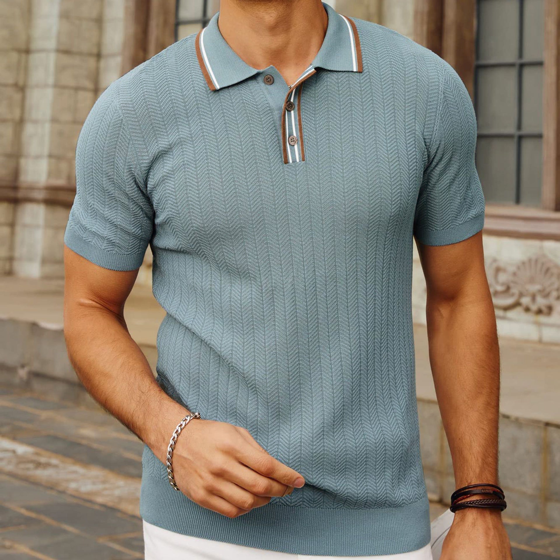 Dani™ – High-quality knitted polo shirt