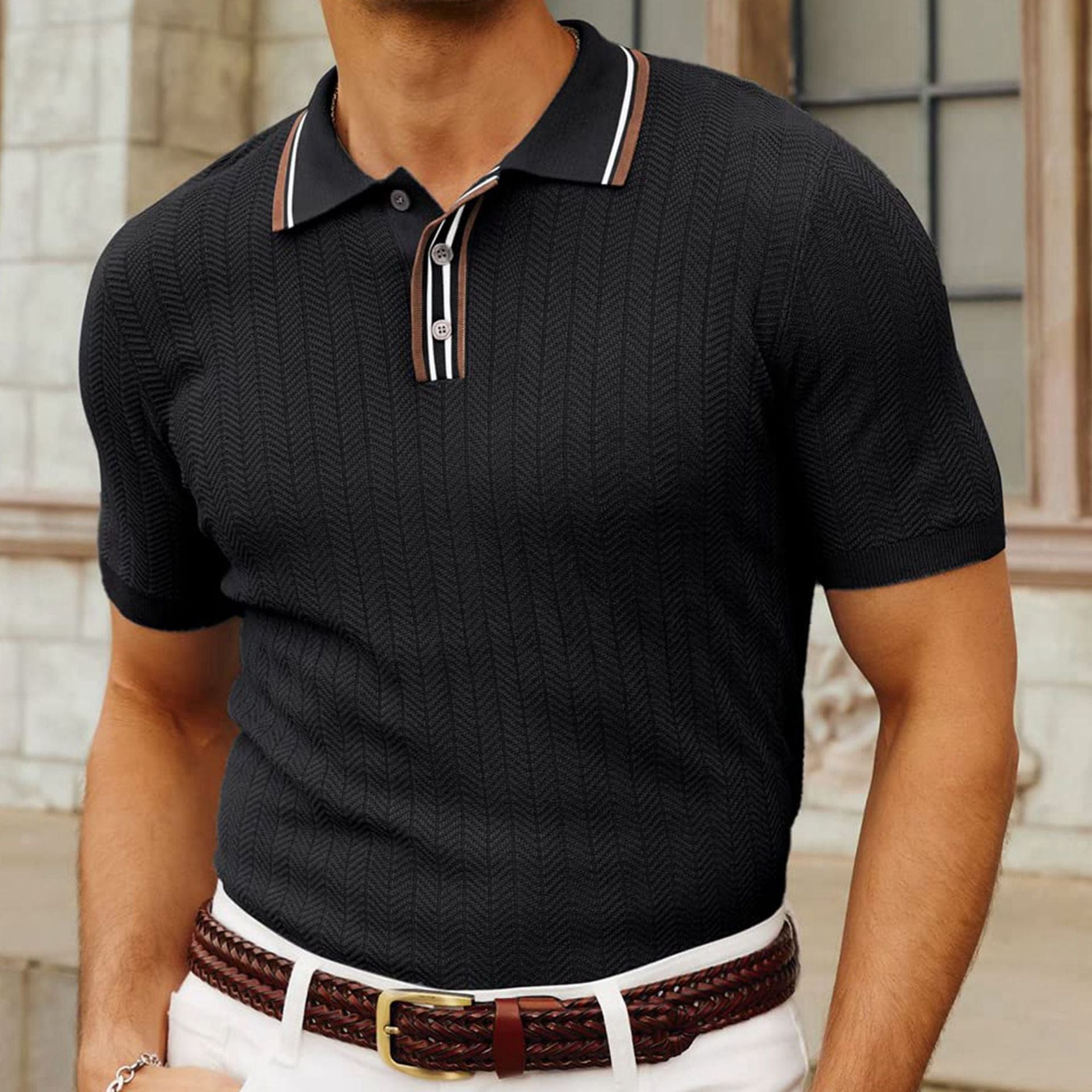 Dani™ – High-quality knitted polo shirt