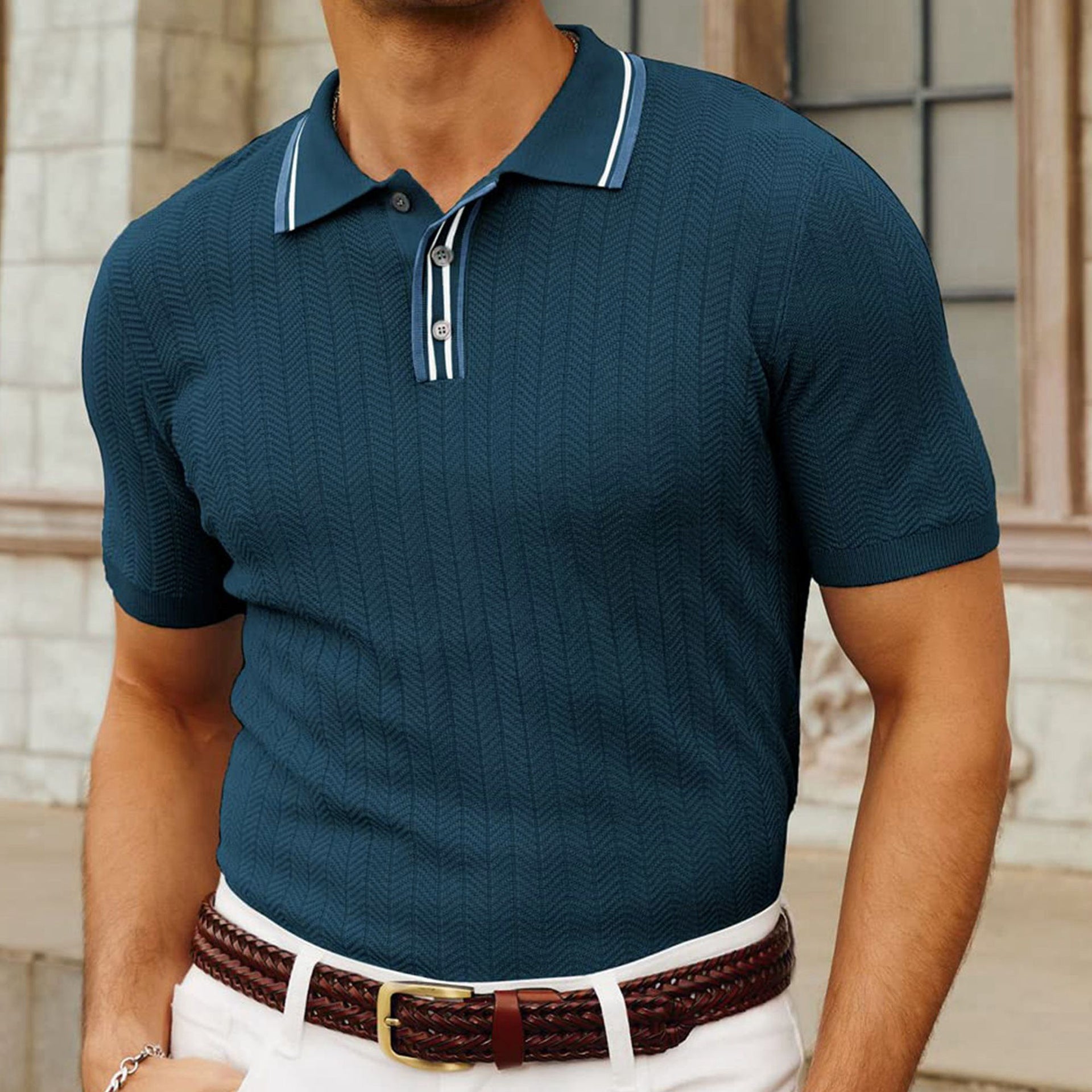 Dani™ – High-quality knitted polo shirt