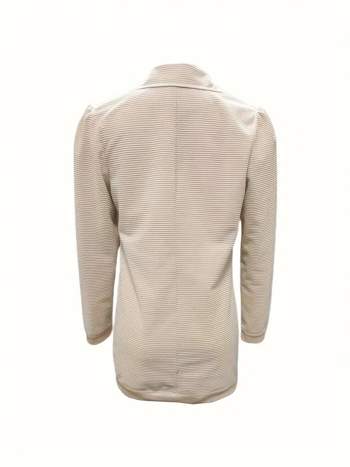 Chaqueta corta de manga larga para mujer, top informal texturizado, ropa de comercio exterior cruzado, otoño e invierno, nuevo artículo