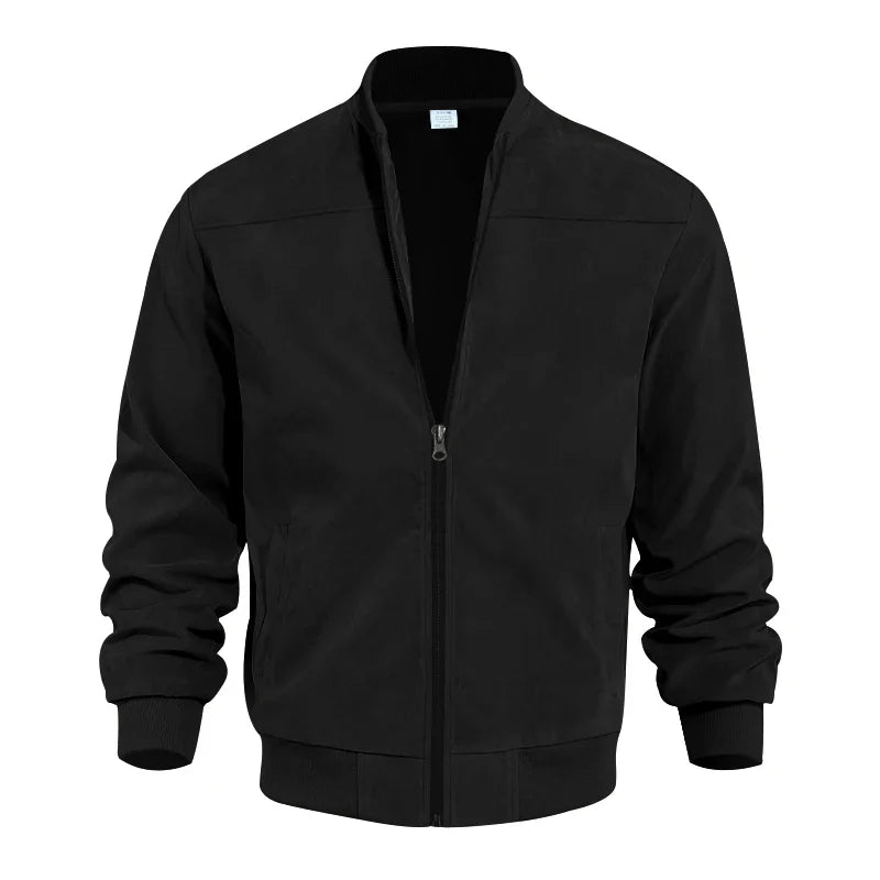 Oliver | Suede Bomber Jacket