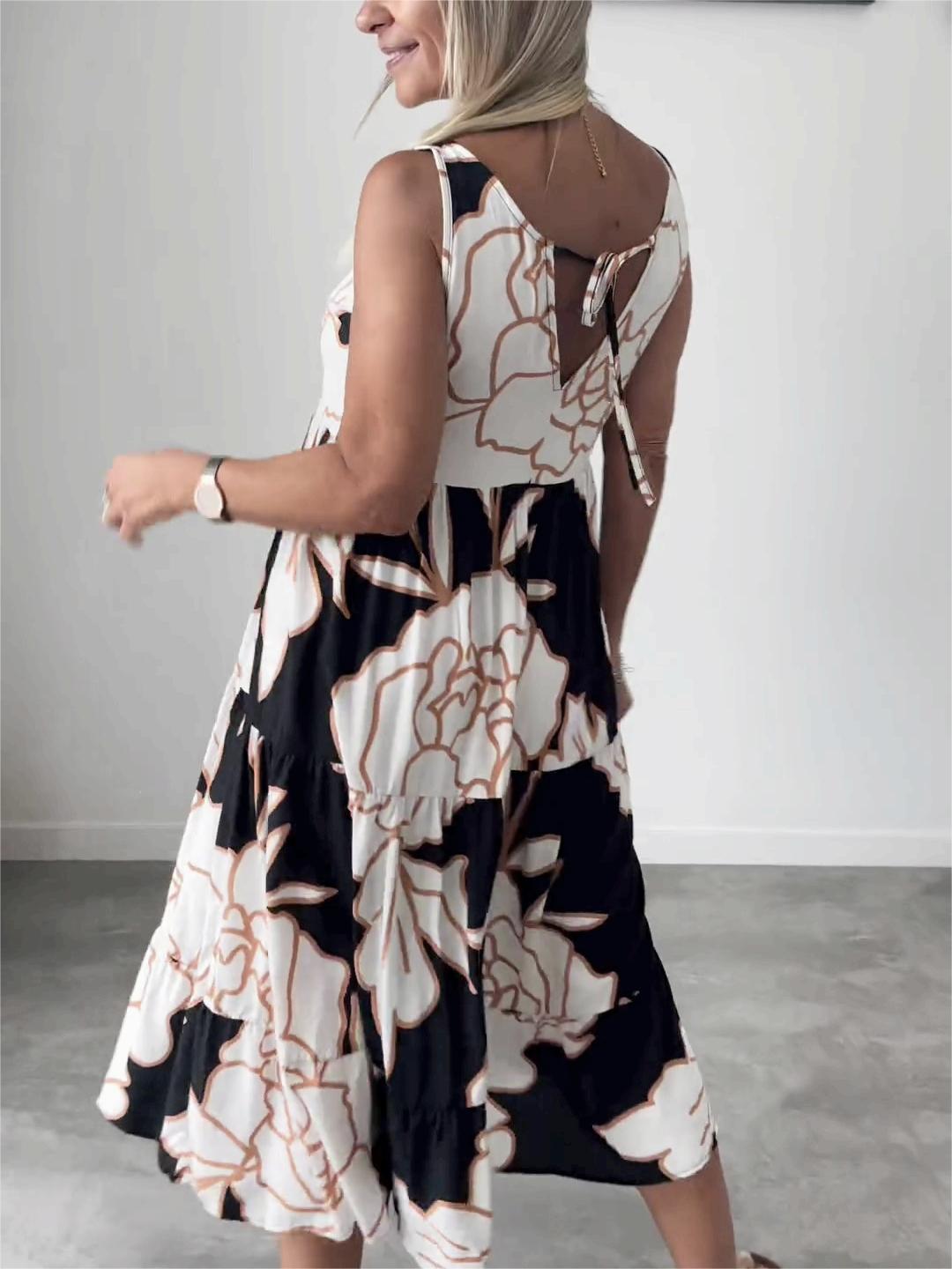 Hertha - Wanda Printed Sleeveless Dress