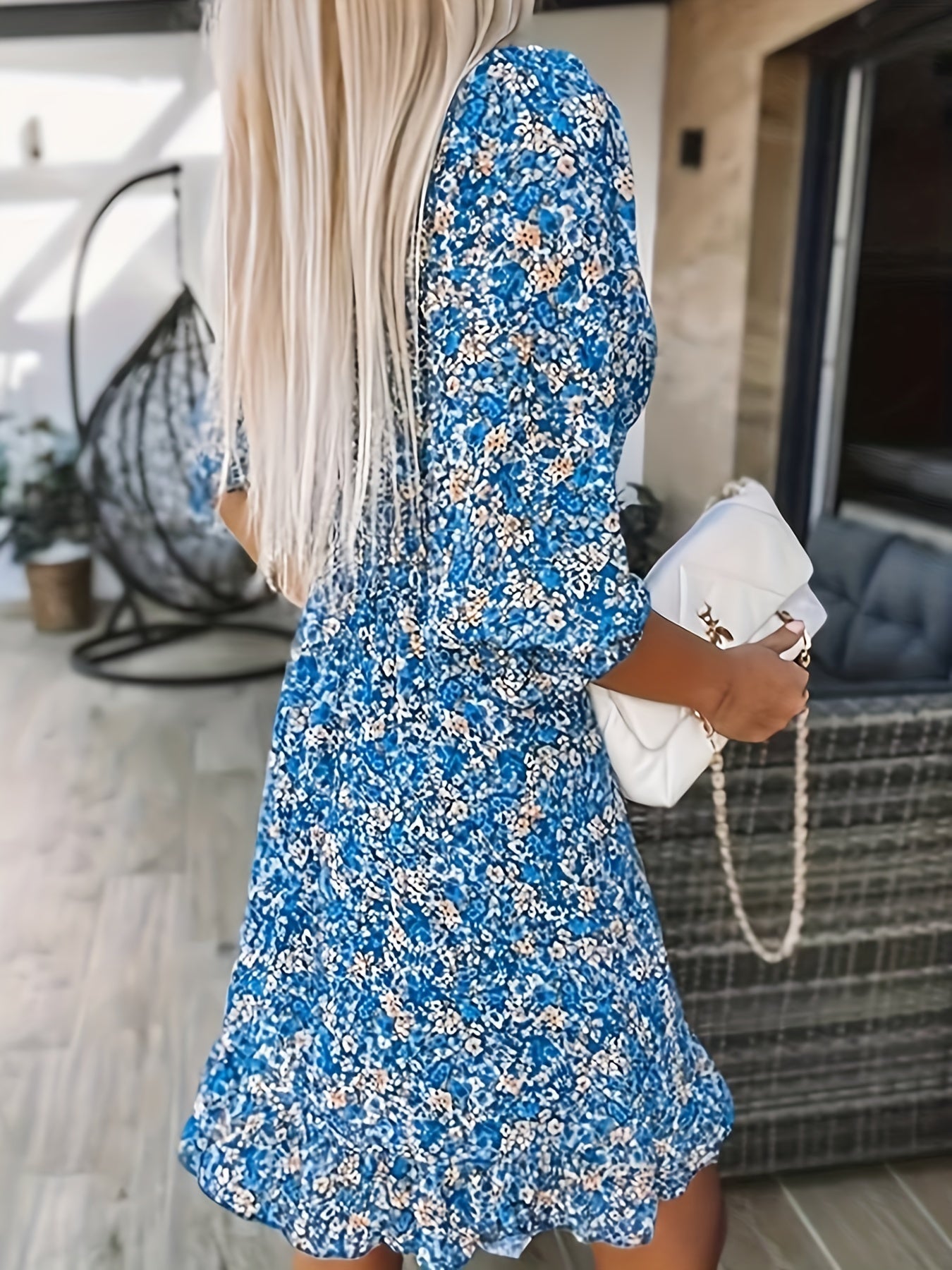 Alina Flutter Sleeve Dress
