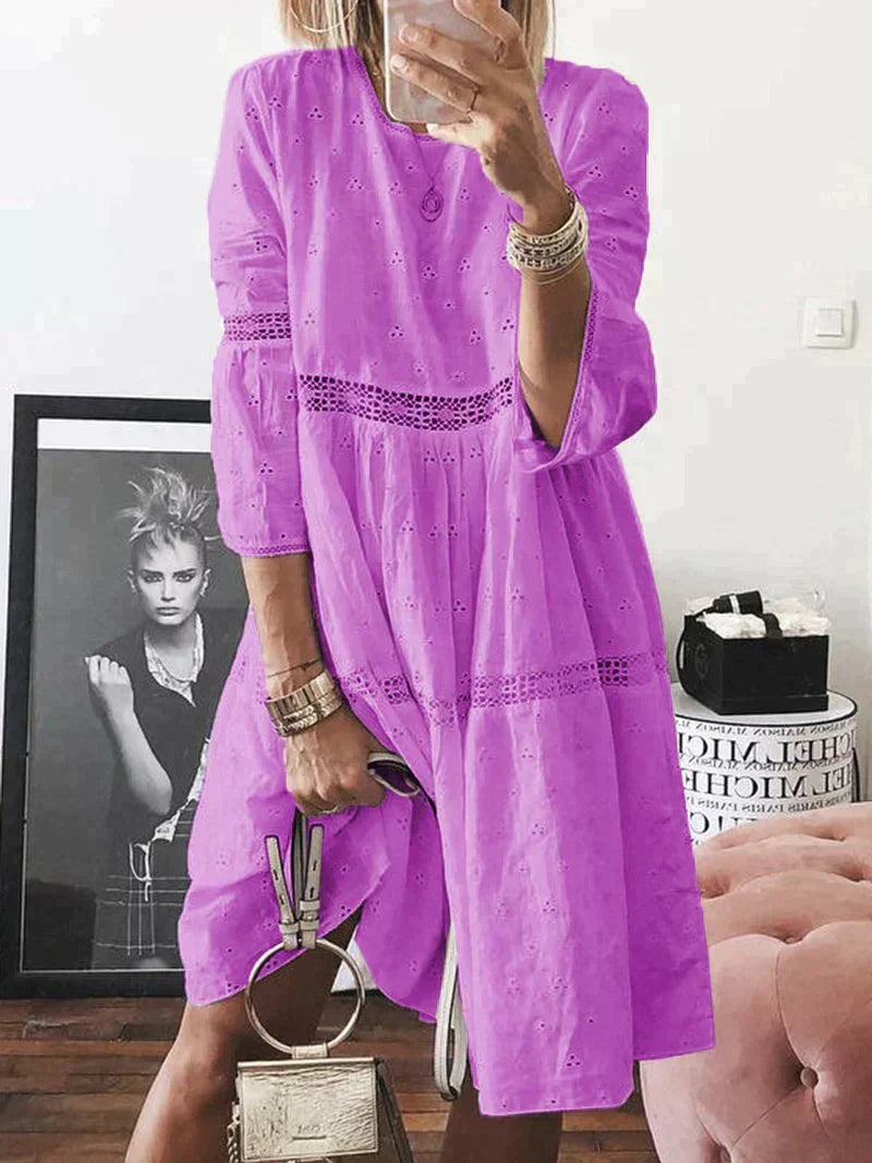 Kayla - Stickerei Kleid