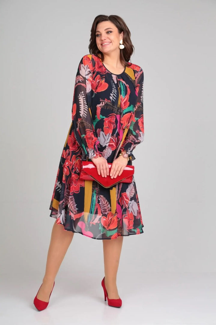 Camellia™ | Floral Midi Dress
