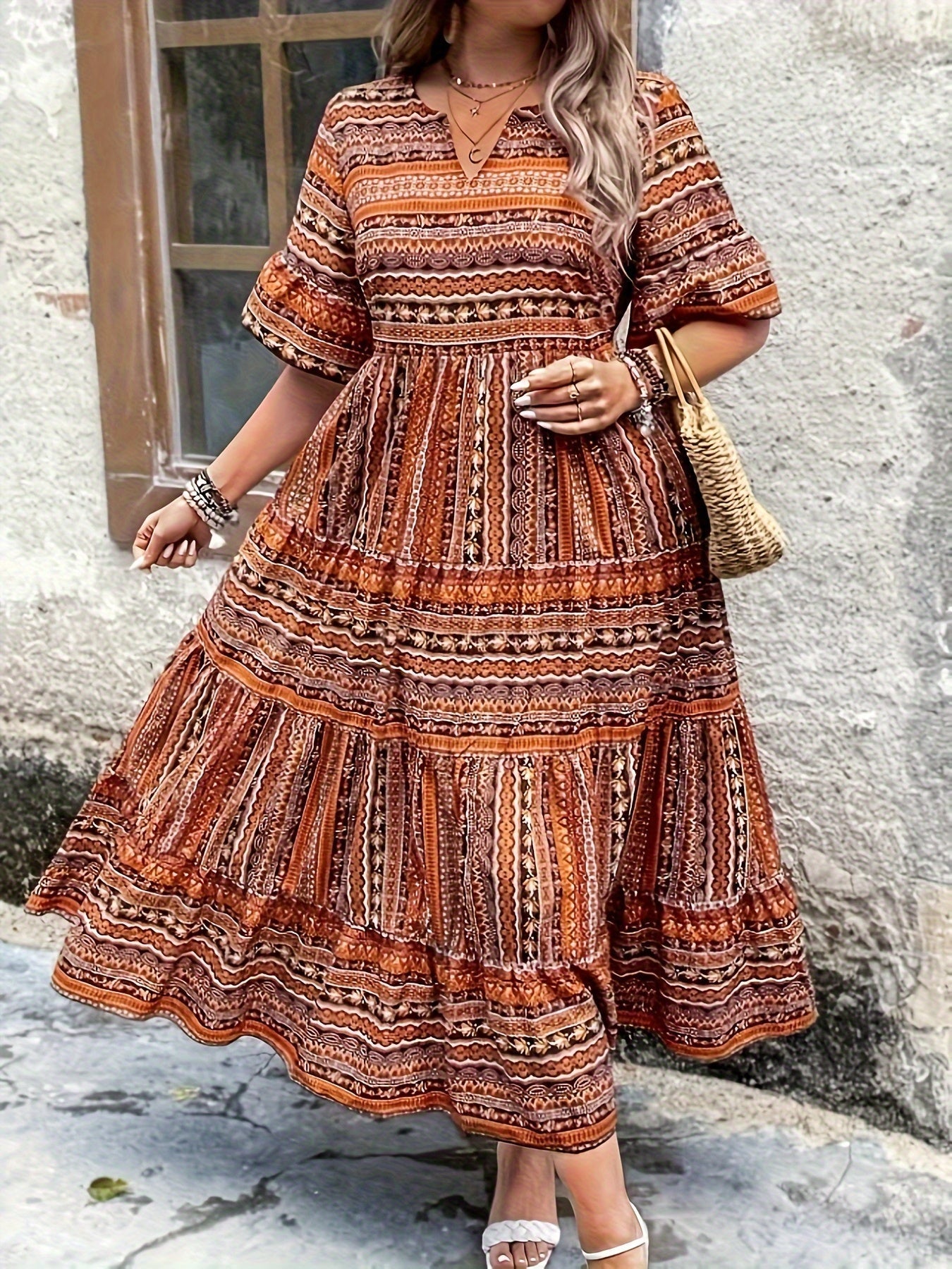 Mandy | Plus Size Multicolor Dress