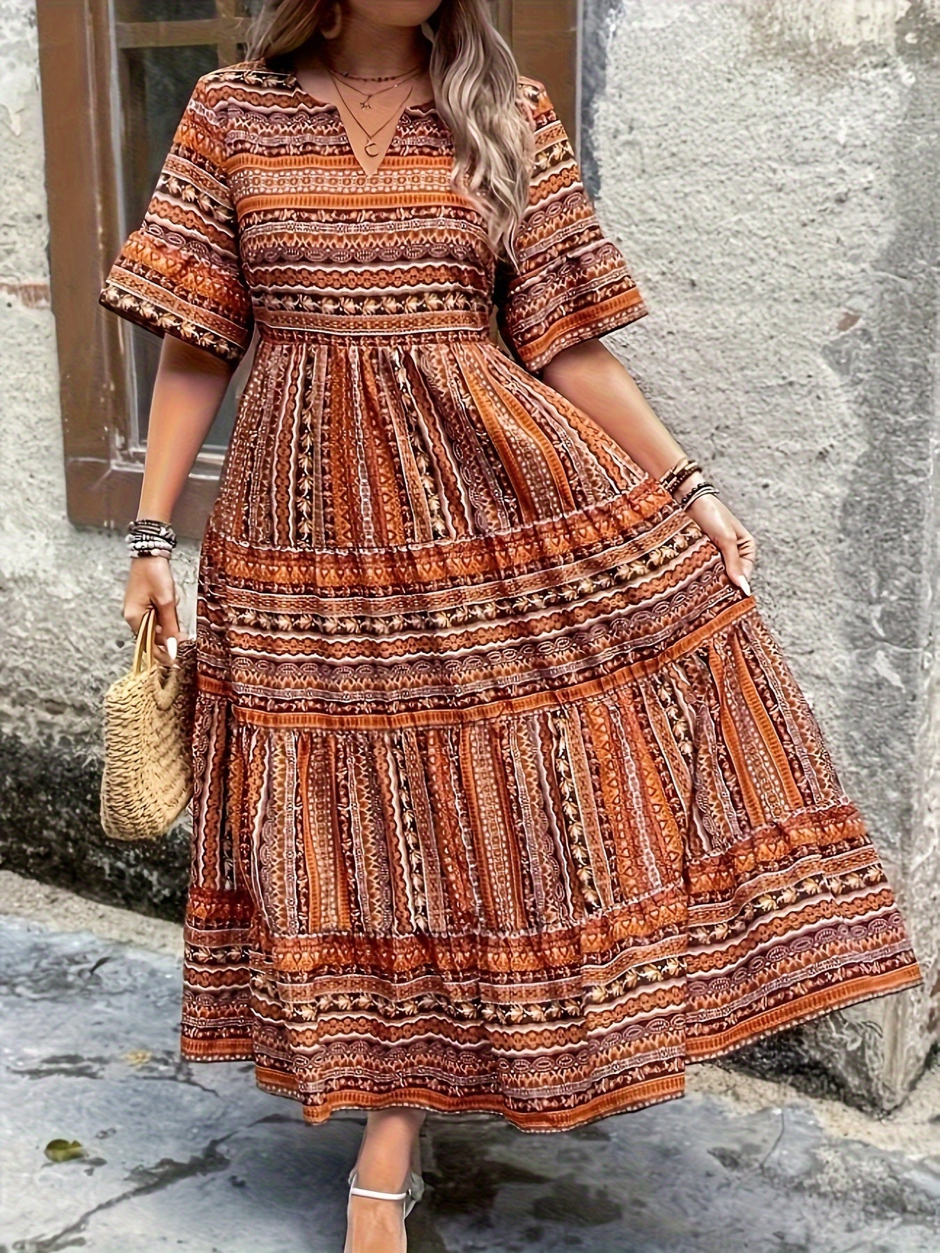 Mandy | Plus Size Multicolor Dress
