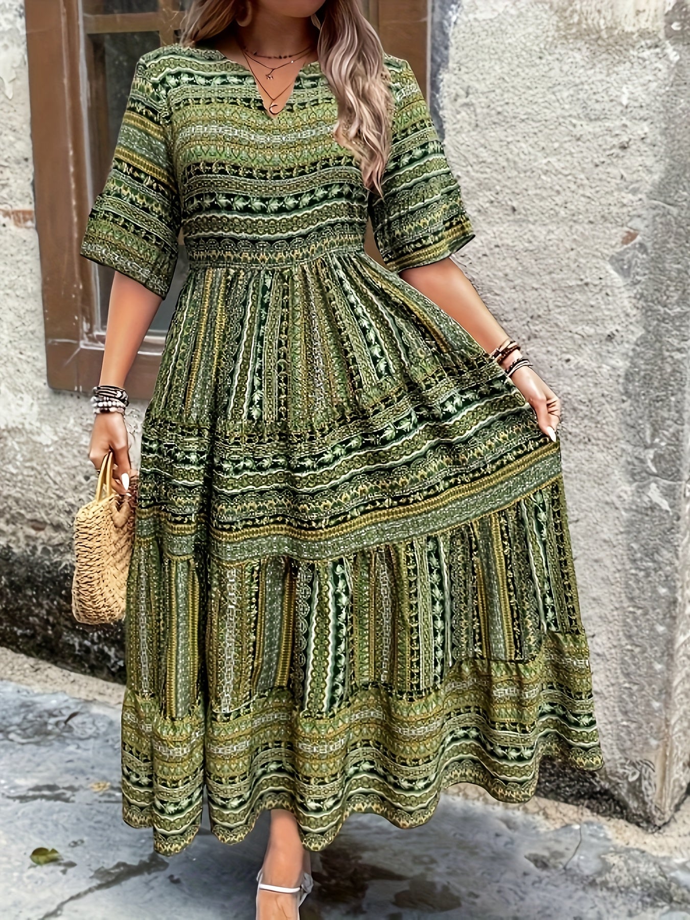 Mandy | Plus Size Multicolor Dress
