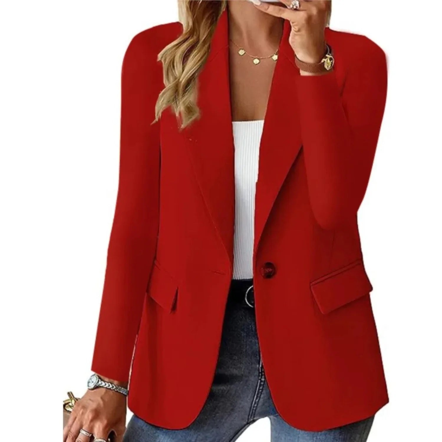 Sandra | Blazer Sophistiqué À Manches Longues