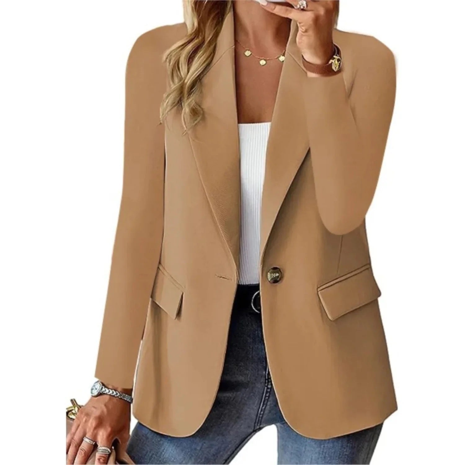 Sandra | Blazer Sophistiqué À Manches Longues