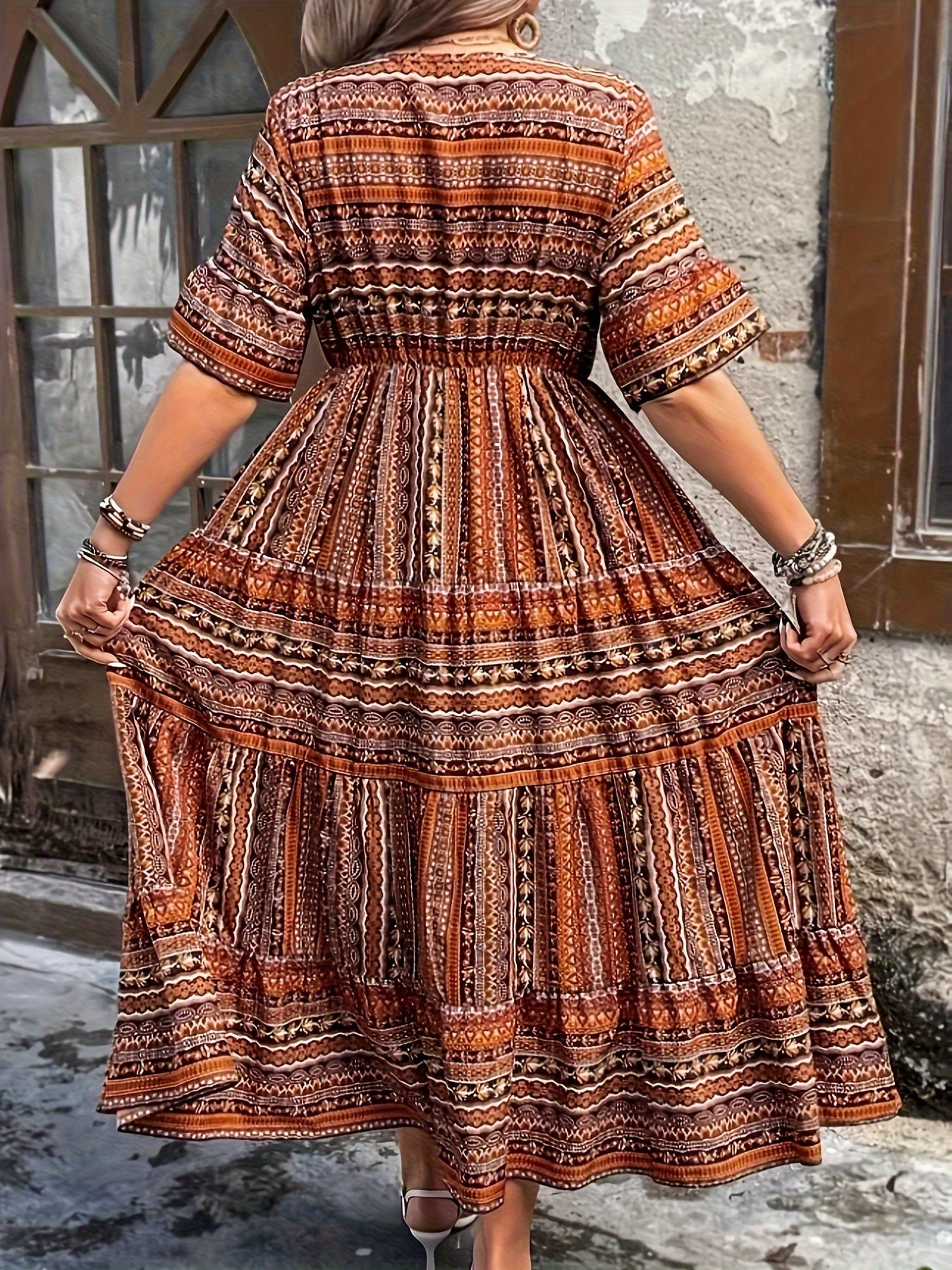 Mandy | Plus Size Multicolor Dress