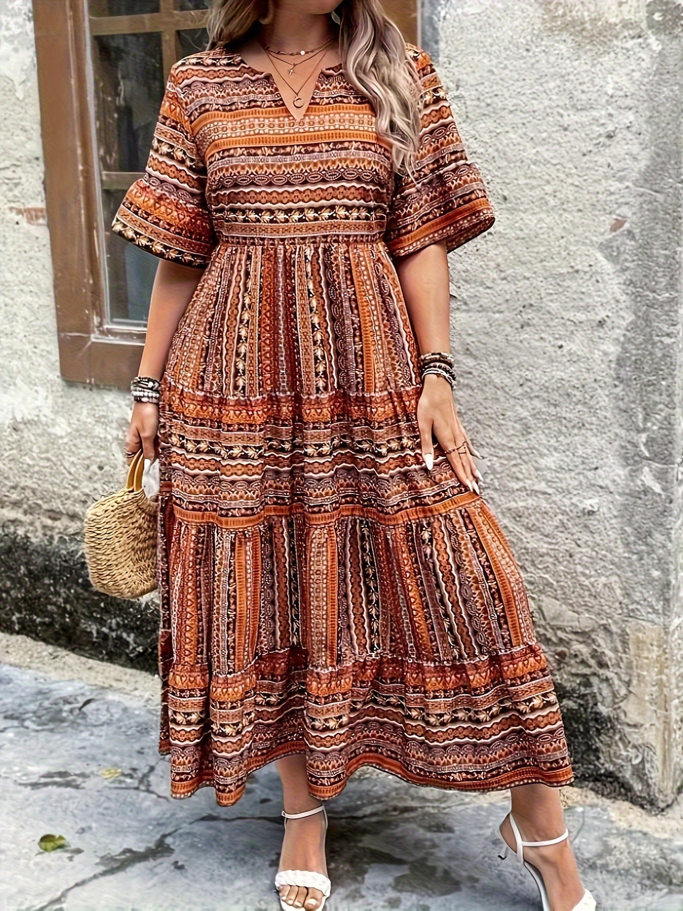 Mandy | Plus Size Multicolor Dress